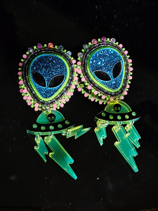 UV Blue Glitter Star Friends ð―